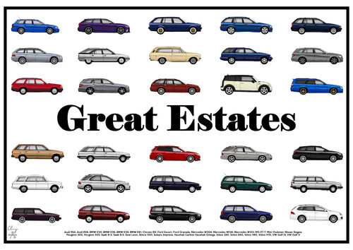Poster estate car - -,